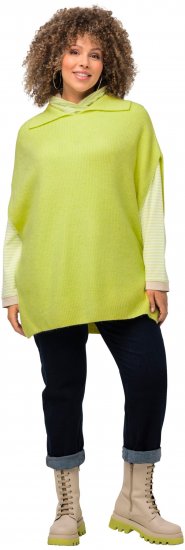 Ulla Popken Oversized Knit Sweater Vest Lime Green - Megztiniai ir džemperiai - 