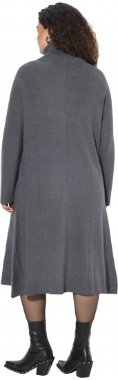 Ulla Popken Long Turtleneck Duster Sweater Graphite Grey - Megztiniai ir džemperiai - 