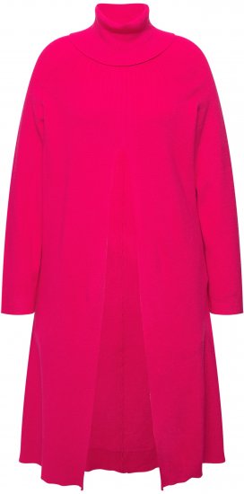 Ulla Popken Long Turtleneck Duster Sweater Red Pink - Megztiniai ir džemperiai - 