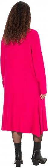 Ulla Popken Long Turtleneck Duster Sweater Red Pink - Megztiniai ir džemperiai - 