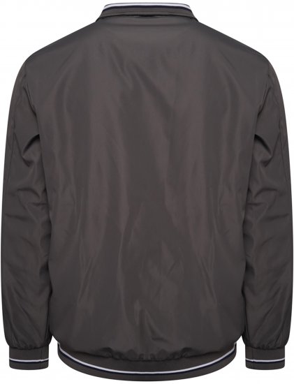 Kam Jeans 444 Premium Harrington Jacket Charcoal - Didelės vyriškos striukės - Didelės vyriškos striukės