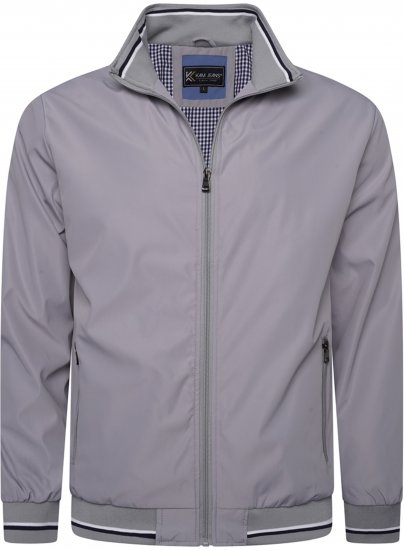 Kam jeans 444 Premium Harrington Jacket Silver - Didelės vyriškos striukės - Didelės vyriškos striukės