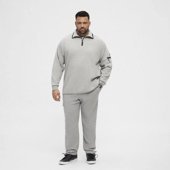 North Latitude Ottoman Sweatpants Mid Grey - Laisvalaikio kelnės ir šortai - Laisvalaikio Kelnės ir Šortai - 2XL-12XL