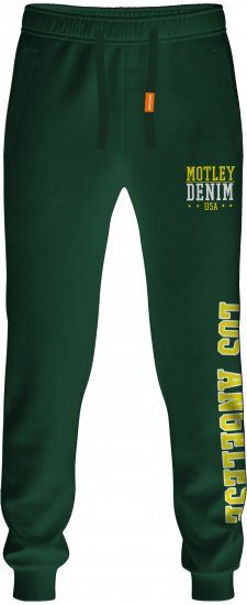 Motley Denim Pisa Sweatpants Racing Green - Laisvalaikio Kelnės ir Šortai - Laisvalaikio Kelnės ir Šortai - 2XL-12XL