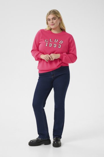 Kaffe Curve Violi Sweatshirt Raspberry Pink - Džemperiai - 