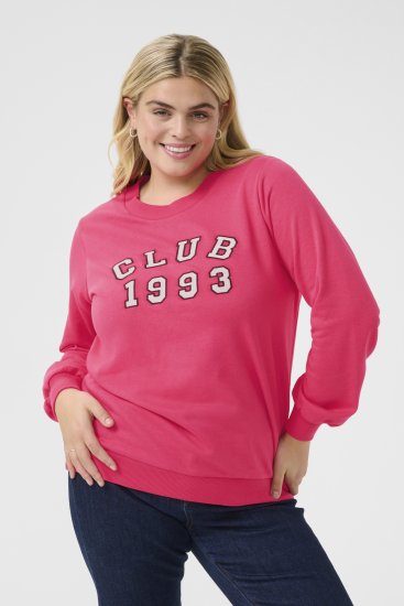 Kaffe Curve Violi Sweatshirt Raspberry Pink - Džemperiai - 