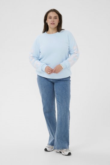 Kaffe Curve Mila Sweatshirt Nantucket Breeze Blue - Džemperiai - 