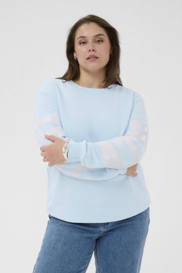 Kaffe Curve Mila Sweatshirt Nantucket Breeze Blue - Džemperiai - 