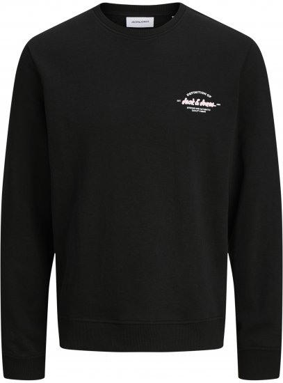 Jack & Jones Brandon Sweatshirt Black - Megztiniai ir džemperiai - Megztiniai ir Džemperiai - 2XL-14XL