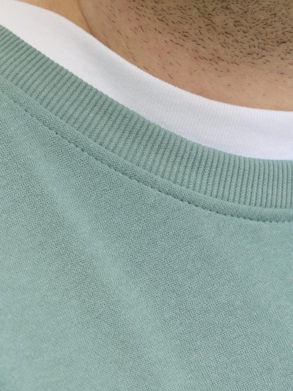 Jack & Jones Brandon Sweatshirt Turquoise - Megztiniai ir džemperiai - Megztiniai ir Džemperiai - 2XL-14XL