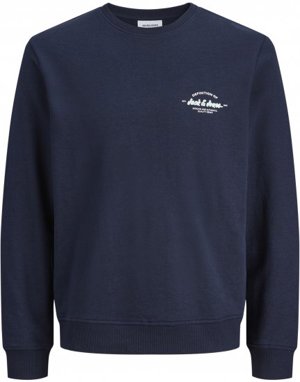 Jack & Jones Brandon Sweatshirt Navy - Megztiniai ir džemperiai - Megztiniai ir Džemperiai - 2XL-14XL