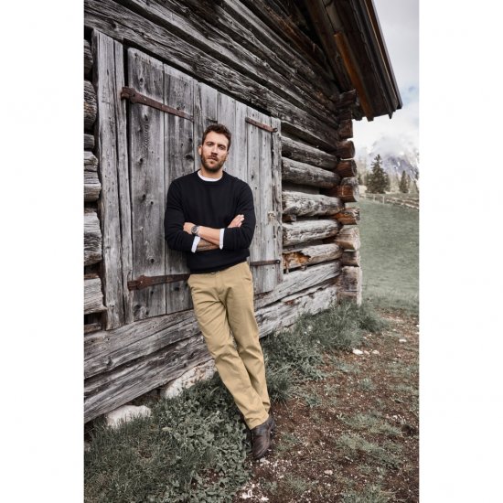 JP1880 Pullover Sweater Black TALL - VYRIŠKI DRABUŽIAI MT-6XLT - Drabužiai aukštiems vyrams