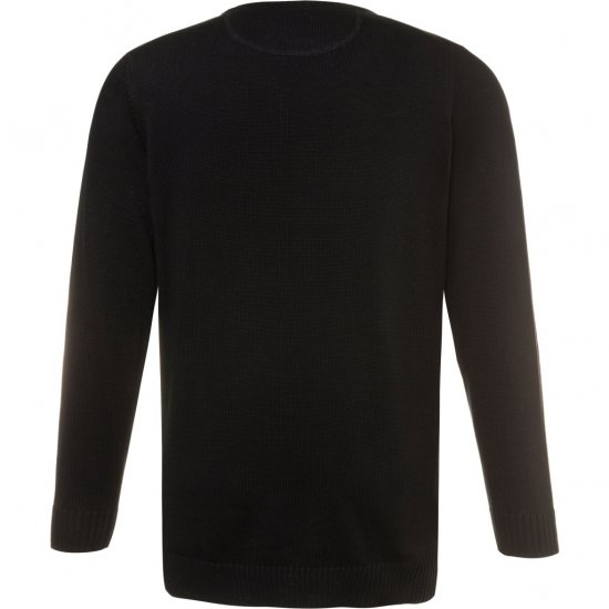 JP1880 Pullover Sweater Black TALL - VYRIŠKI DRABUŽIAI MT-6XLT - Drabužiai aukštiems vyrams