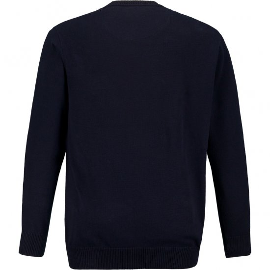 JP1880 Pullover Sweater Dark Navy TALL - VYRIŠKI DRABUŽIAI MT-6XLT - Drabužiai aukštiems vyrams