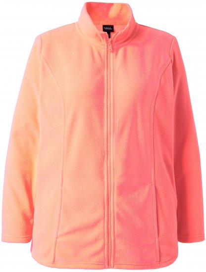 Ulla Popken Modular Fleece Zip Front Jacket Neon Pink - Megztiniai ir džemperiai - 