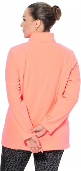 Ulla Popken Modular Fleece Zip Front Jacket Neon Pink - Megztiniai ir džemperiai - 