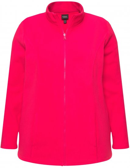 Ulla Popken Modular Fleece Zip Front Jacket Magenta - Megztiniai ir džemperiai - 