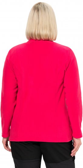Ulla Popken Modular Fleece Zip Front Jacket Magenta - Megztiniai ir džemperiai - 