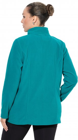 Ulla Popken Modular Fleece Zip Front Jacket Emerald - Megztiniai ir džemperiai - 