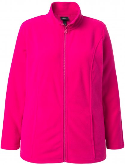 Ulla Popken Modular Fleece Zip Front Jacket Light Heather - Megztiniai ir džemperiai - 