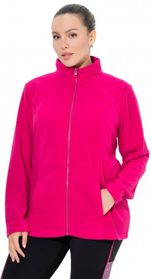 Ulla Popken Modular Fleece Zip Front Jacket Light Heather - Megztiniai ir džemperiai - 
