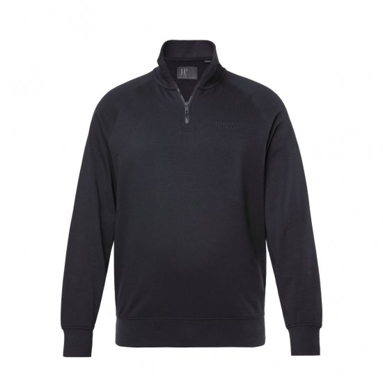 JP1880 Sweatshirt Half-Zip Stomach Fit Black - Megztiniai ir džemperiai - Megztiniai ir Džemperiai - 2XL-14XL