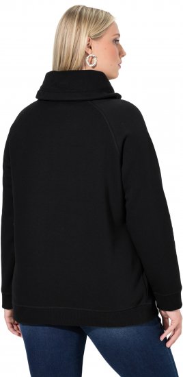Ulla Popken Rhinestone Snowflake Turtleneck Sweatshirt Black - Megztiniai ir džemperiai - 