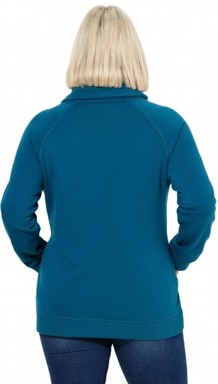 Ulla Popken Rhinestone Snowflake Turtleneck Sweatshirt Teal - Megztiniai ir džemperiai - 