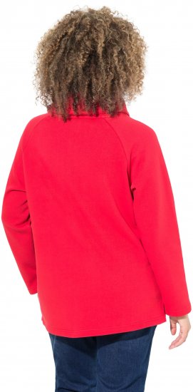 Ulla Popken Sparkling Candy Cane Graphic Sweatshirt Salsa - Megztiniai ir džemperiai - 