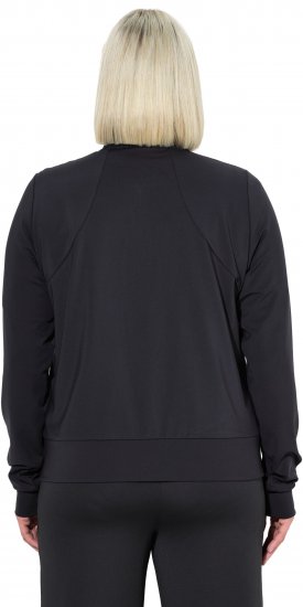 Ulla Popken Quick Drying College Collar Sweatshirt Black - Megztiniai ir džemperiai - 