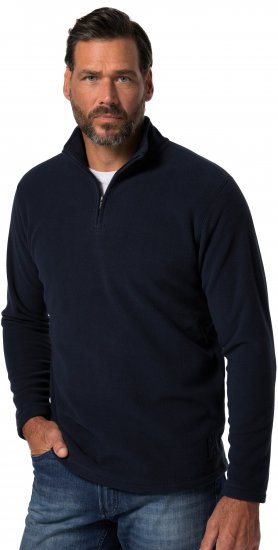 JP1880 Fleece Half-Zip Ultralight Navy - Megztiniai ir džemperiai - Megztiniai ir Džemperiai - 2XL-14XL
