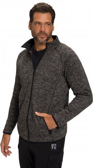 JAY-PI Knitted Fleece Jacket Gray - Didelės vyriškos striukės - Didelės vyriškos striukės