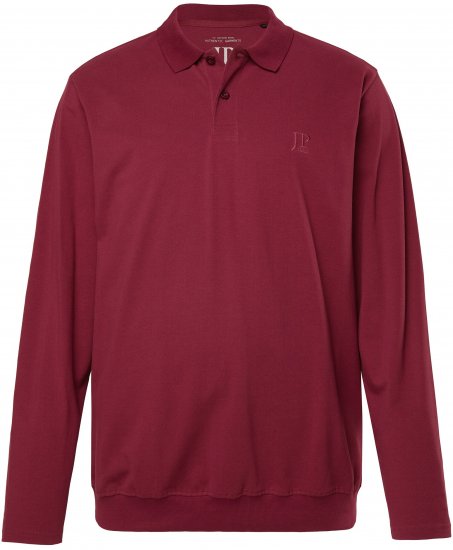 JP1880 Polo Shirt Pique Long Sleeve Red - Polo marškinėliai - Polo marškinėliai - 2XL-8XL