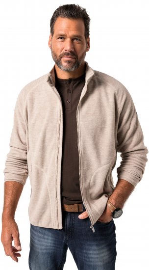 JP1880 Fleece Jacket Stand-up Collar Dusty Pink - Sportiniai drabuziai & outdoor - Dideliu dydziu sportiniai drabuziai vyrams