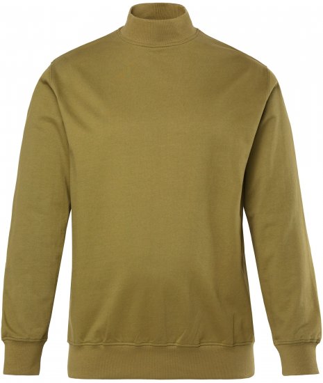 JP1880 Sweatshirt Stand-up Collar Smooth Fabric Dark Olive - Megztiniai ir džemperiai - Megztiniai ir Džemperiai - 2XL-14XL
