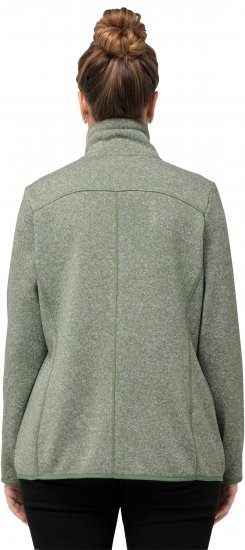 Ulla Popken Heather Knit Fleece Jacket Mint Green - Megztiniai ir džemperiai - 