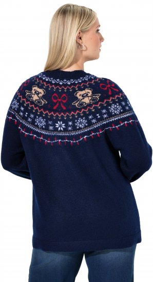 Ulla Popken Norwegian Style Christmas Sweater Blue - Megztiniai ir džemperiai - 