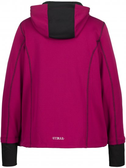 Ulla Popken HYPRAR Zip Front Hooded Stretch Sweatshirt Blackberry - Megztiniai ir džemperiai - 
