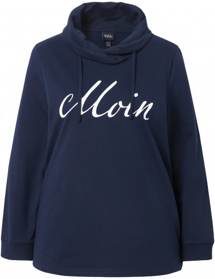 Ulla Popken Moin Graphic Sweatshirt Navy - Megztiniai ir džemperiai - 