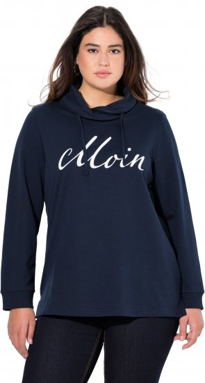 Ulla Popken Moin Graphic Sweatshirt Navy - Megztiniai ir džemperiai - 