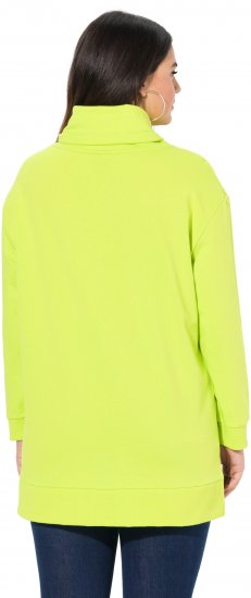 Ulla Popken Embossed Letter Sweatshirt Lime - Megztiniai ir džemperiai - 