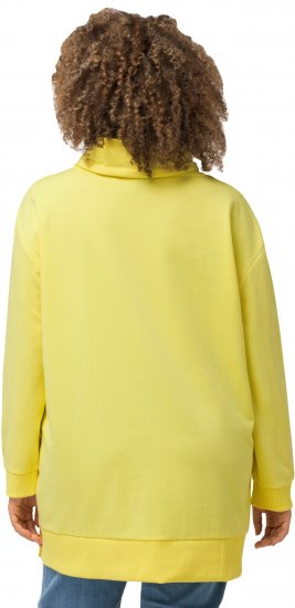 Ulla Popken Embossed Letter Sweatshirt Lemon Yellow - Megztiniai ir džemperiai - 