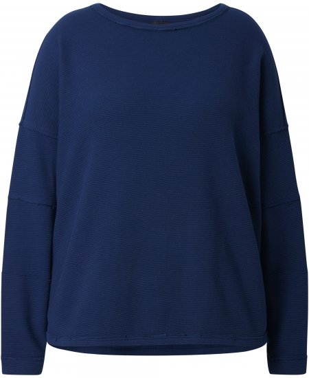 Ulla Popken Inverted Seam Long Sleeve Sweatshirt Navy - Megztiniai ir džemperiai - 