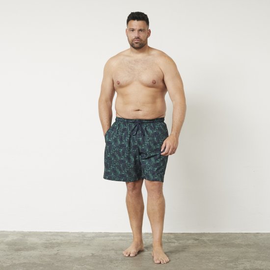 North Latitude 61152 4 Krypčių Tamprūs Maudymosi Šortai Žalia - Apatinis trikotažas ir plaukimo apranga - Apatinis trikotažas - 2XL-8XL