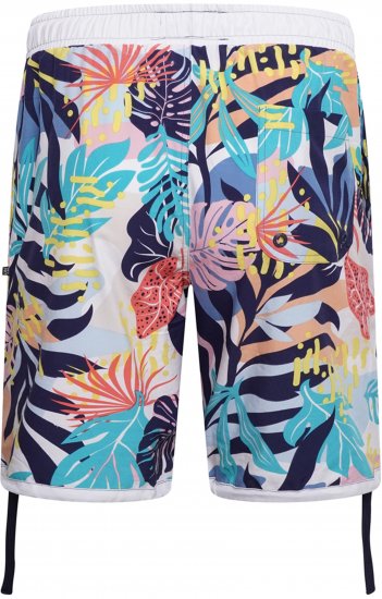 Kam Jeans 3018 Panelled Floral Swimshorts Navy - Maudymosi šortai - Didelio dydžio vyriški maudymosi šortai