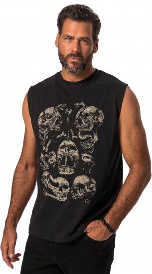 JP1880 Tanktop Skulls Black - Marškinėliai - Marškinėliai - 2XL-14XL