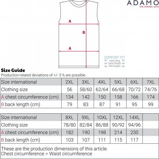 Adamo Motiv Rock and Roll Tank Top Black - Didelių dydžių vyriški marškinėliai be rankovių - Didelių dydžių vyriški marškinėliai be rankovių