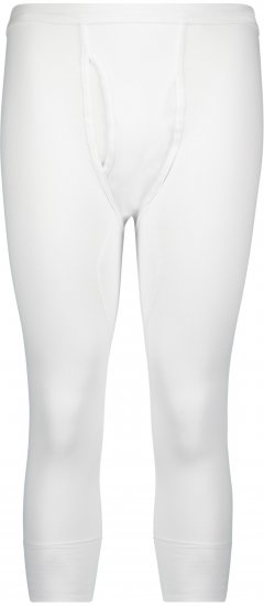 Adamo Royal Thermal Long Johns 3/4 Fine Ribbed White - Apatinis trikotažas ir plaukimo apranga - Apatinis trikotažas - 2XL-8XL
