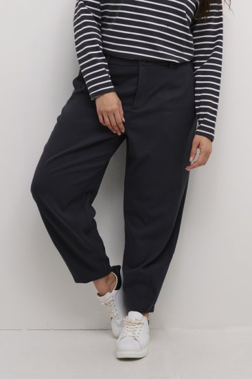 Kaffe Curve Merla Kelnės Juoda Oyster - Džinsai & Kelnės Didelėse Dydžiuose – Plus Size - 