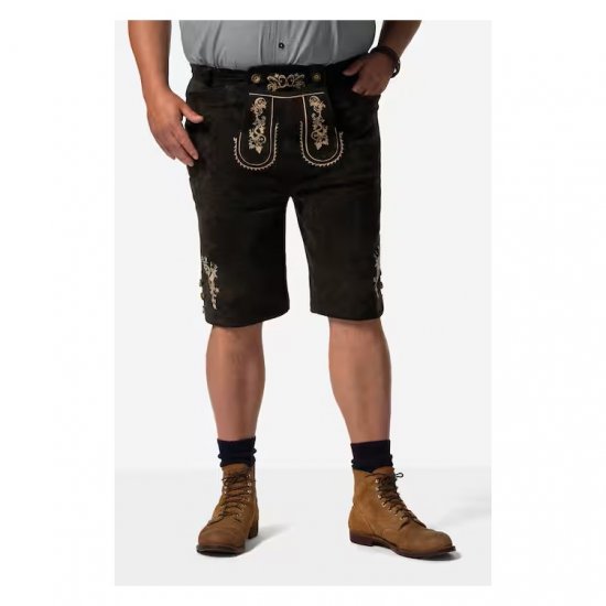 Men Plus Leather Trousers Dark Brown - Šventinė apranga - Šventinė apranga – Švęsti stilingai ir patogiai